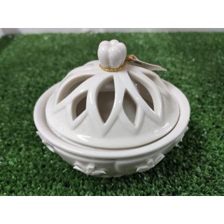 Cofanetto porcellana ovale 9.7 x 8.8 x 8 cm | CarinCasa