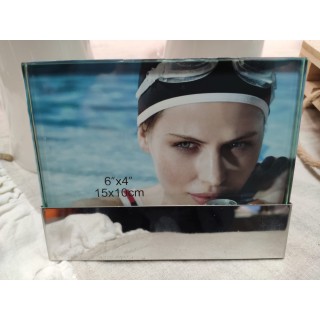 Portafoto metallo lucido 15 x 10 cm | CarinCasa