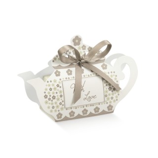 Scatola portaconfetti forma teiera 60 x 35 x 75 mm |…