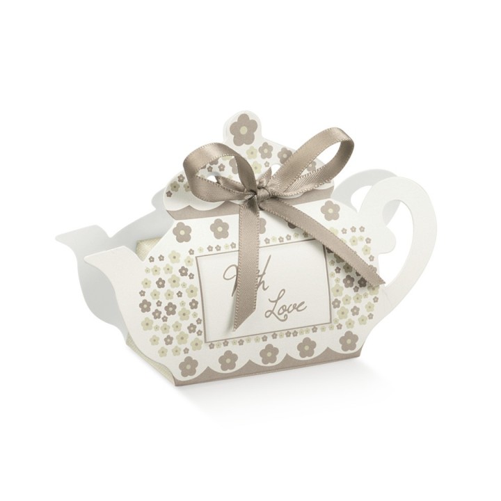 Scatola portaconfetti forma teiera 60 x 35 x 75 mm |…