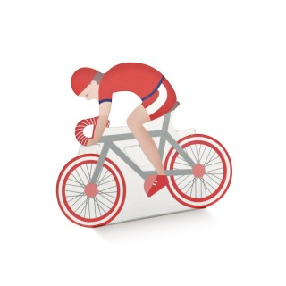 Scatola portaconfetti forma bicicletta rossa 60 x 35 x 85…