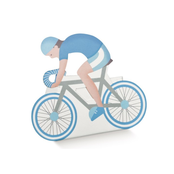 Scatola portaconfetti forma bicicletta azzurra 60 x 35 x 85…