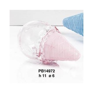 Contenitore Portaconfetti plexiglass cono gelato rosa 11x6…