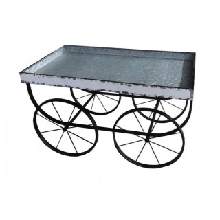 Mensoliera in ferro mod.carretto 92 x 51 x h 55 cm |…