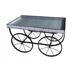 Mensoliera in ferro mod.carretto 92 x 51 x h 55 cm