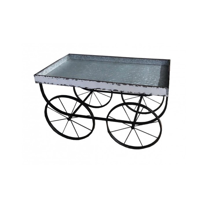 Mensoliera in ferro mod.carretto 92 x 51 x h 55 cm |…