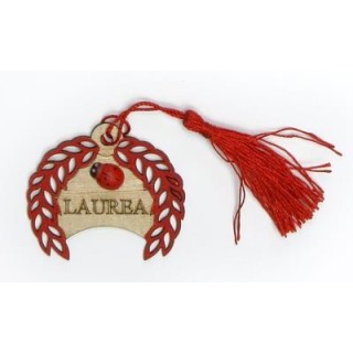 Applicazione Laurea con nappina rossa 5 cm | CarinCasa
