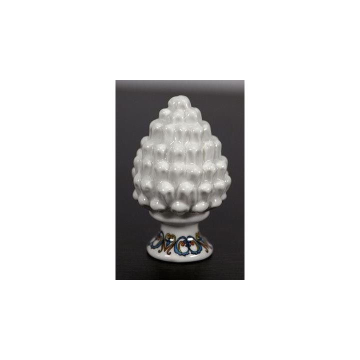 Pigna decorativa stile maioliche 4,5X4,5X7 cm | CarinCasa