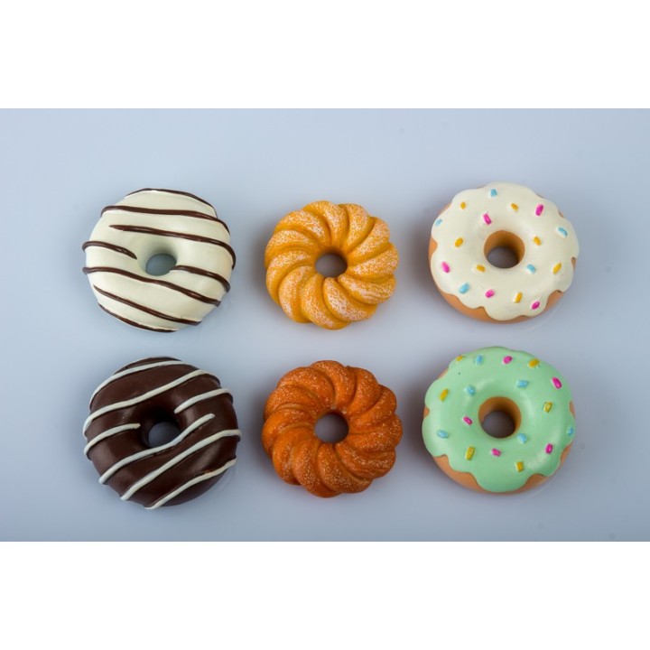 Magnete Donuts (ciambella) 6 colori assortiti 3.5 cm |…