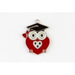 Gufo laurea pendente magnete 6 cm