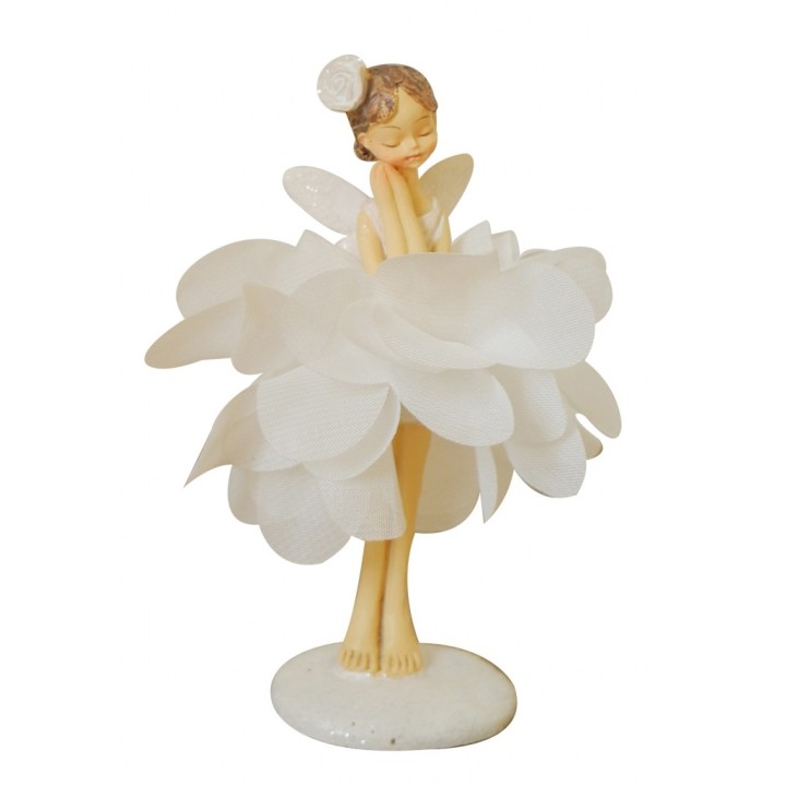 Fatina gonna petali in piedi 5 x 3 x 12 cm | CarinCasa