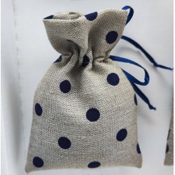 Sacchetto Tirante in cotone colore grezzo 8,5x14,5 cm