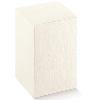 Scatole pieghevole 120X120X190 mm seta bianca | CarinCasa