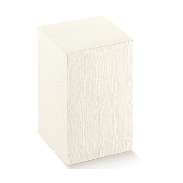 Scatole pieghevole 120X120X190 mm seta bianca | CarinCasa