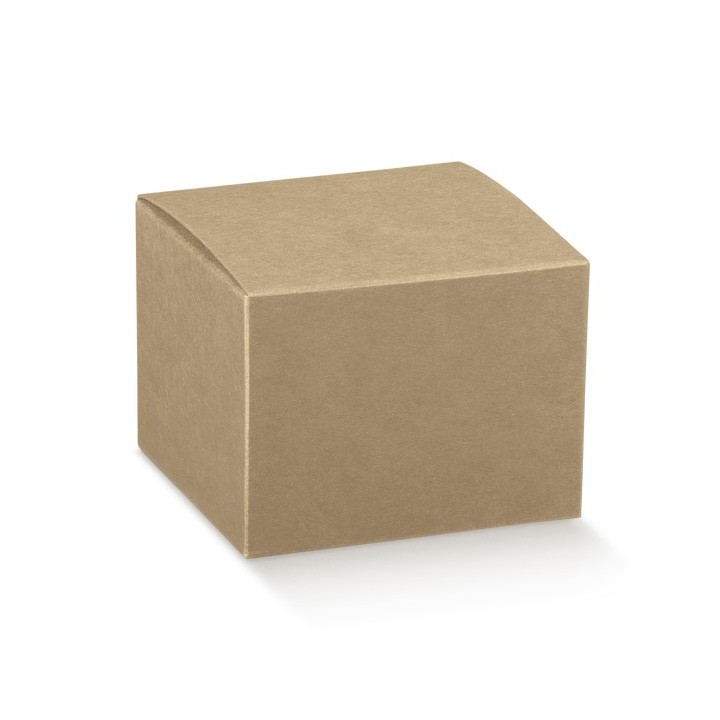 Scatola pieghevole 100x100x120 mm - 10x10x12 cm avana |…