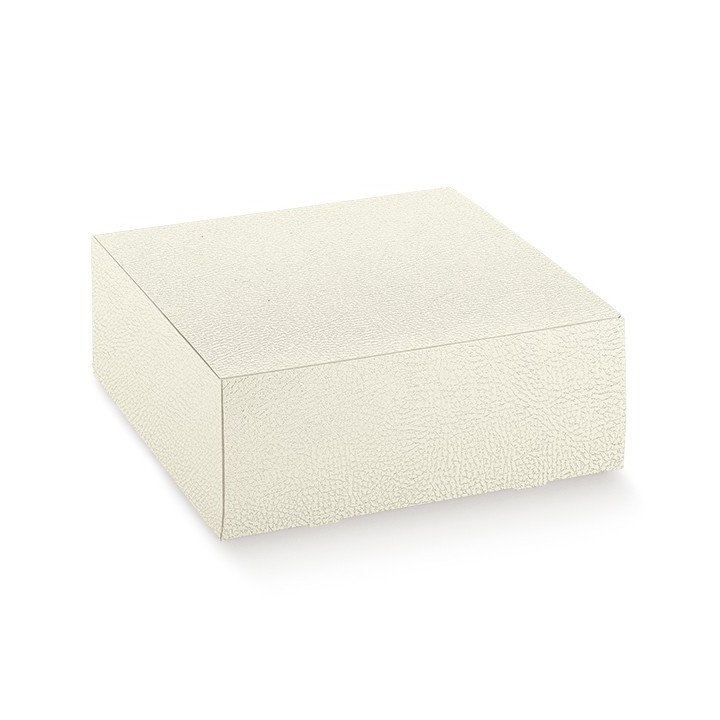 Scatola pratica pelle bianco chiusura segreto 330X330X100…