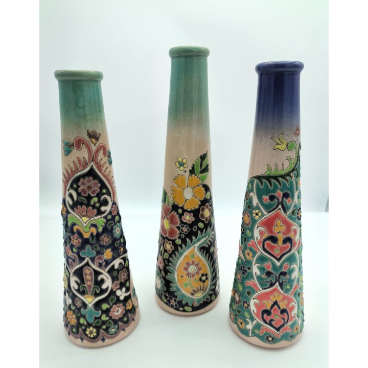 Portafiori con collo lungo 10x29cm | CarinCasa