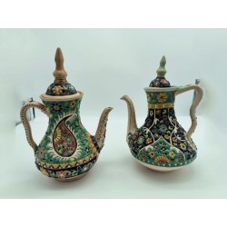 Teiera floreale artigianale 15x19x26 cm