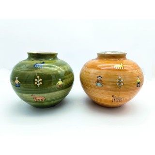 Vaso panciuto artigianale 20x17 cm | CarinCasa