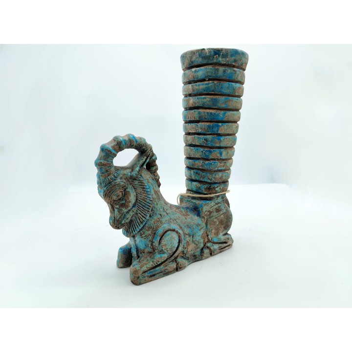 Portafiori fermalibro cavallo cilindrico artigianale 20x25…