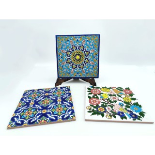 Sottopentola artigianale grande a rilievo 20x20x1 cm |…