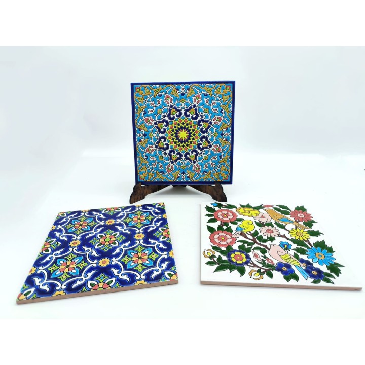 Sottopentola artigianale grande a rilievo 20x20x1 cm |…