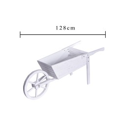 Carretto con ruota bianco 128 cm