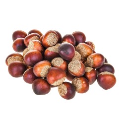 Castagne 48 pezzi uso ornamentale  3x2.5x3 cm