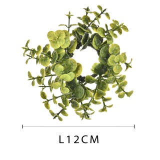 Girocandela con foglioline 12x12x4.50 cm | CarinCasa