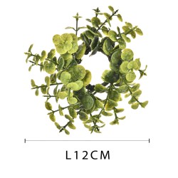 Girocandela con foglioline 12x12x4.50 cm