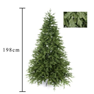 Albero di natale 200 cm cervino large 1200 rami pvc+pe…