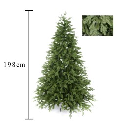 Albero di natale 200 cm cervino large 1200 rami pvc+pe xt267