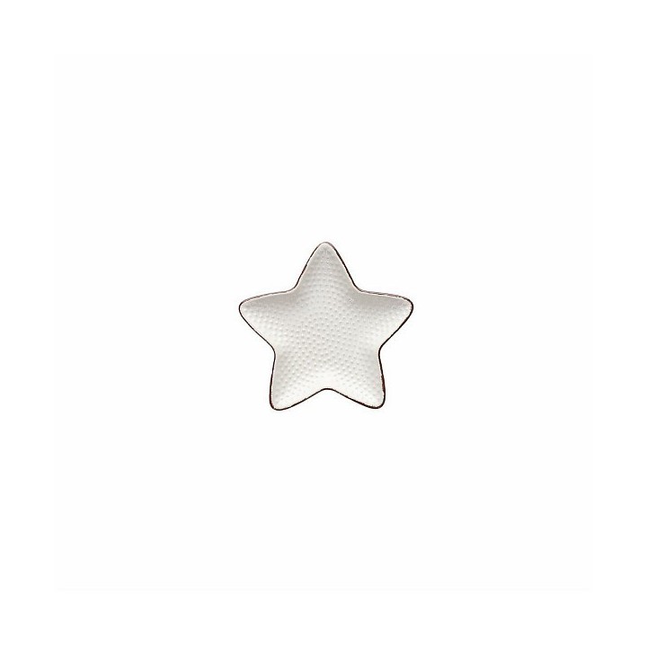 Piatto stella Relief dorata