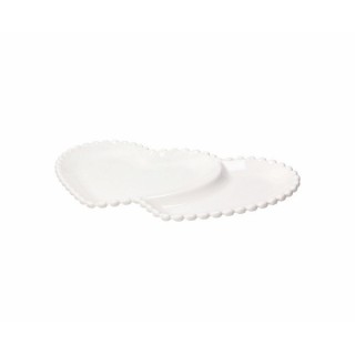 Piatto cuore doppio Ornament Pearl