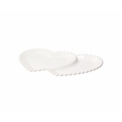 Piatto cuore doppio Ornament Pearl