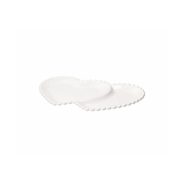 Piatto cuore doppio Ornament Pearl