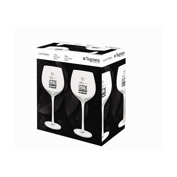 Set 2 calici 580 cc Lets Party gin tonic