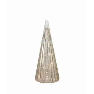 Albero con LED a righe 33 cm Christmas Alaskan
