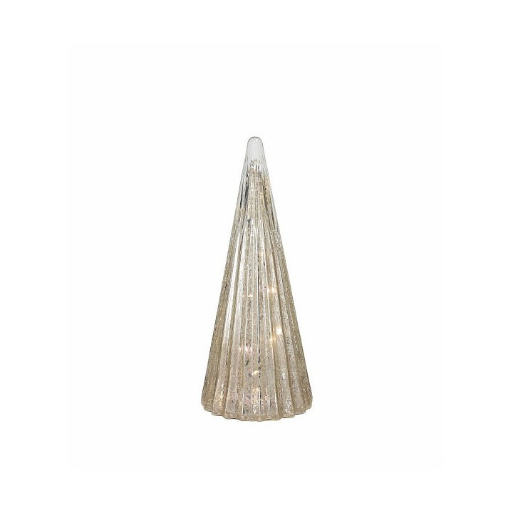 Albero con LED a righe 33 cm Christmas Alaskan