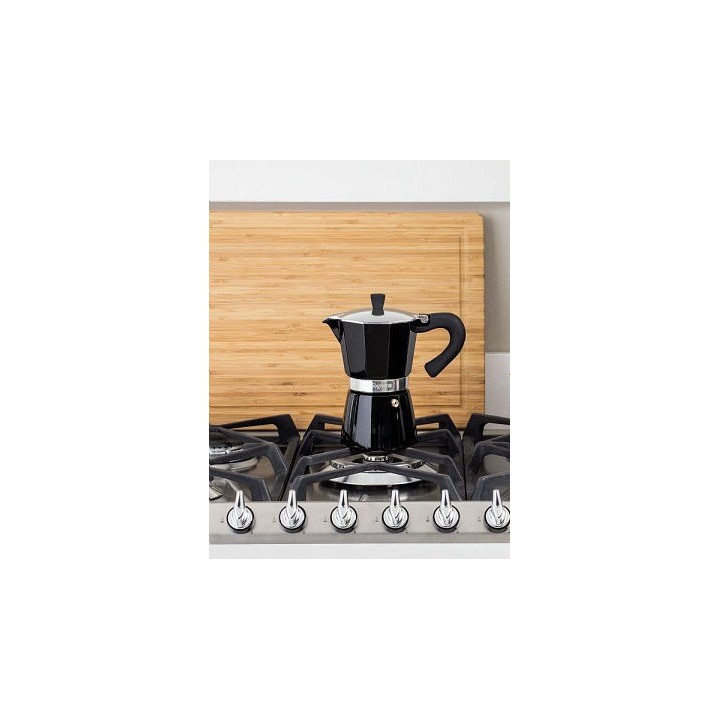 Caffettiera nera 3 tazze