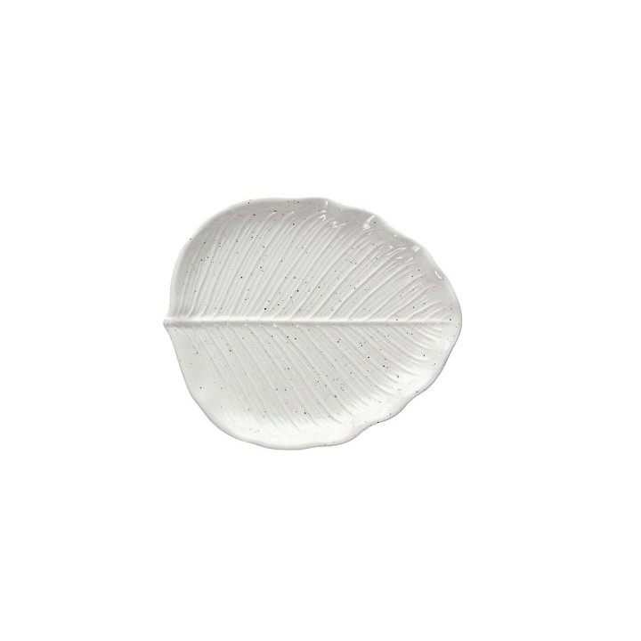 Piatto foglia lar.cm21x18x3 relief verde Tognana | CarinCasa