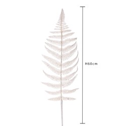 Felce boston c/glitter cm.60 white 1