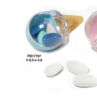 Contenitore portaconfetti in plex forma cono gelato 8.3 cm…