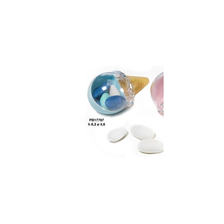 Contenitore portaconfetti in plex forma cono gelato 8.3 cm…
