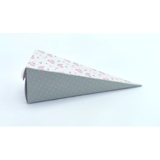 Shabby verde scatolina cono portaconfetti 4.8x4.8x14.5 cm |…