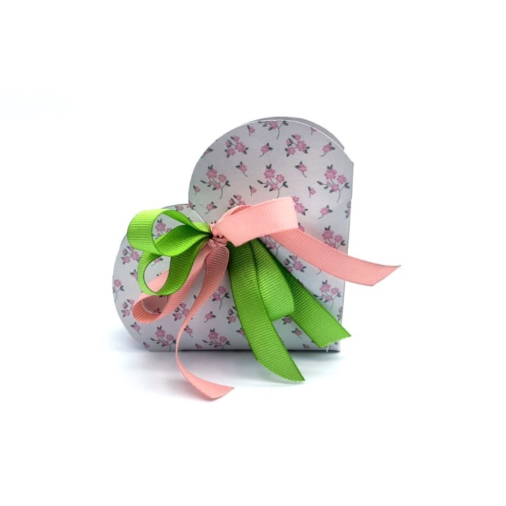 Shabby rosa scatolina cuore 5x2.5x5 cm | CarinCasa
