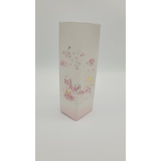 Cicogna rosa scat vogue style 3.5x3.5x12.7 cm | CarinCasa