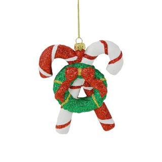 Addobbo bastoncini zucchero glitter | CarinCasa