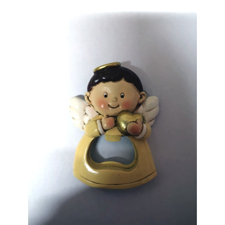 Apri-bottiglia con calamita angelo in resina smaltata |…