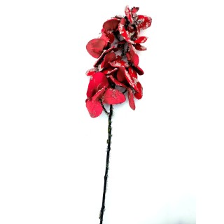 Ramo rosso con ghiaccio phalaenopsis 85 cm | CarinCasa